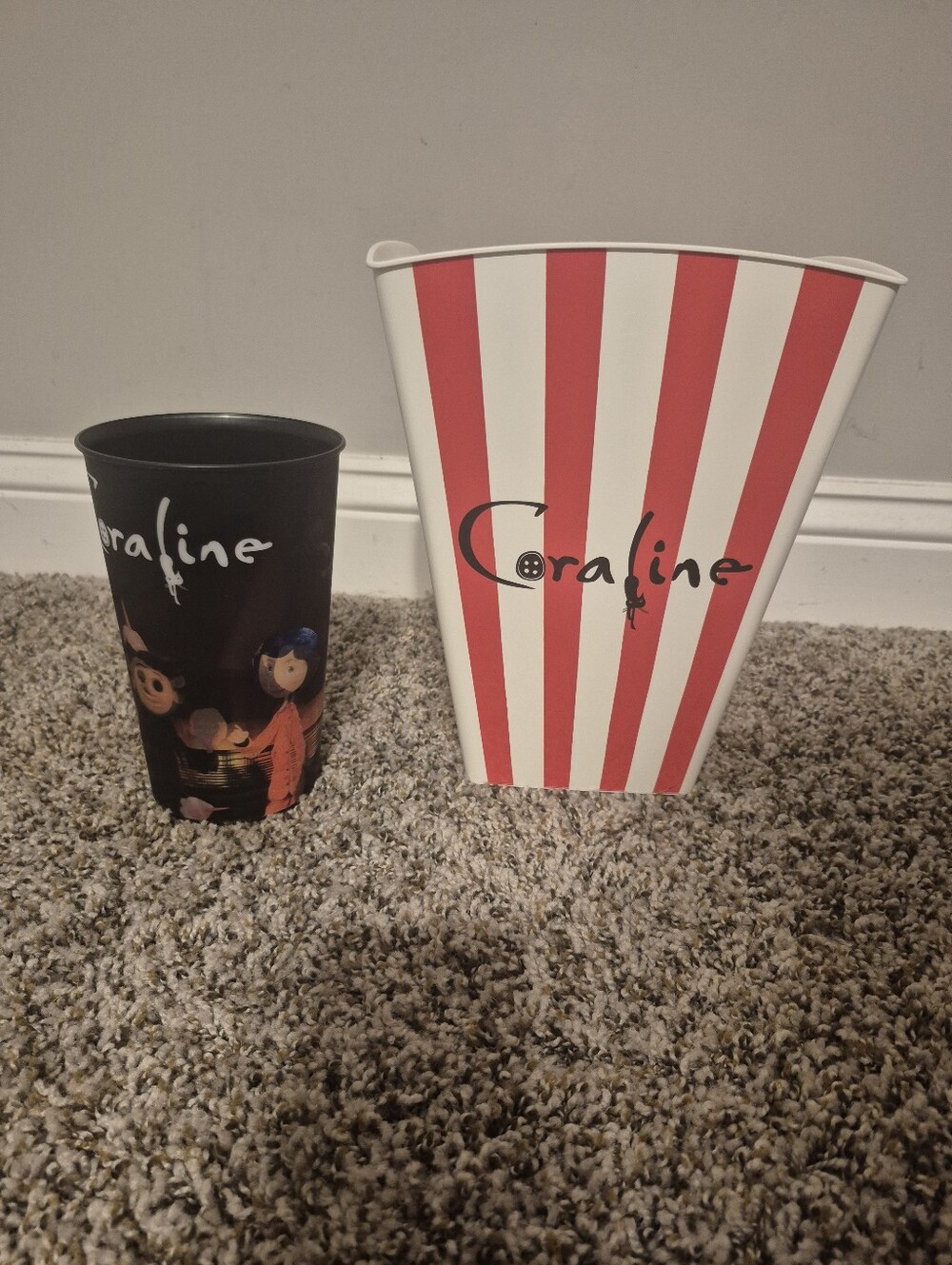 Coraline 15th anniversary popcorn bucket / cup